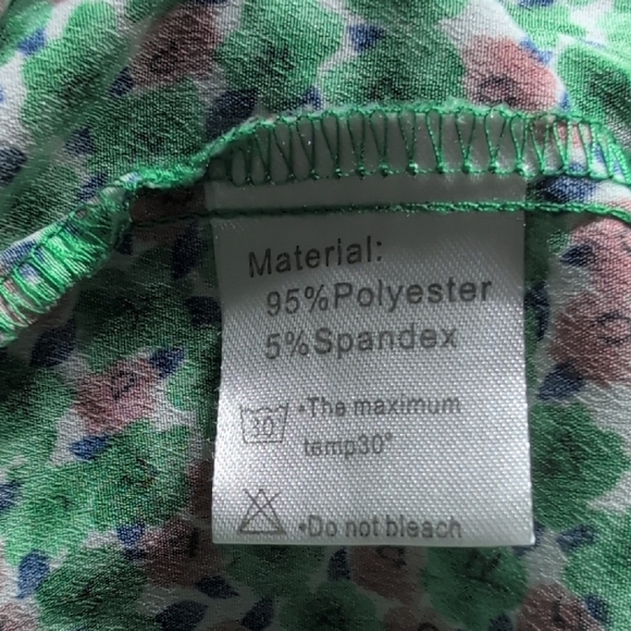 Floral Green Maxi Dress - Picture 6 of 10